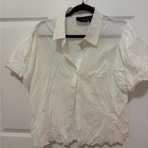 Elegant White Button Down Shirt